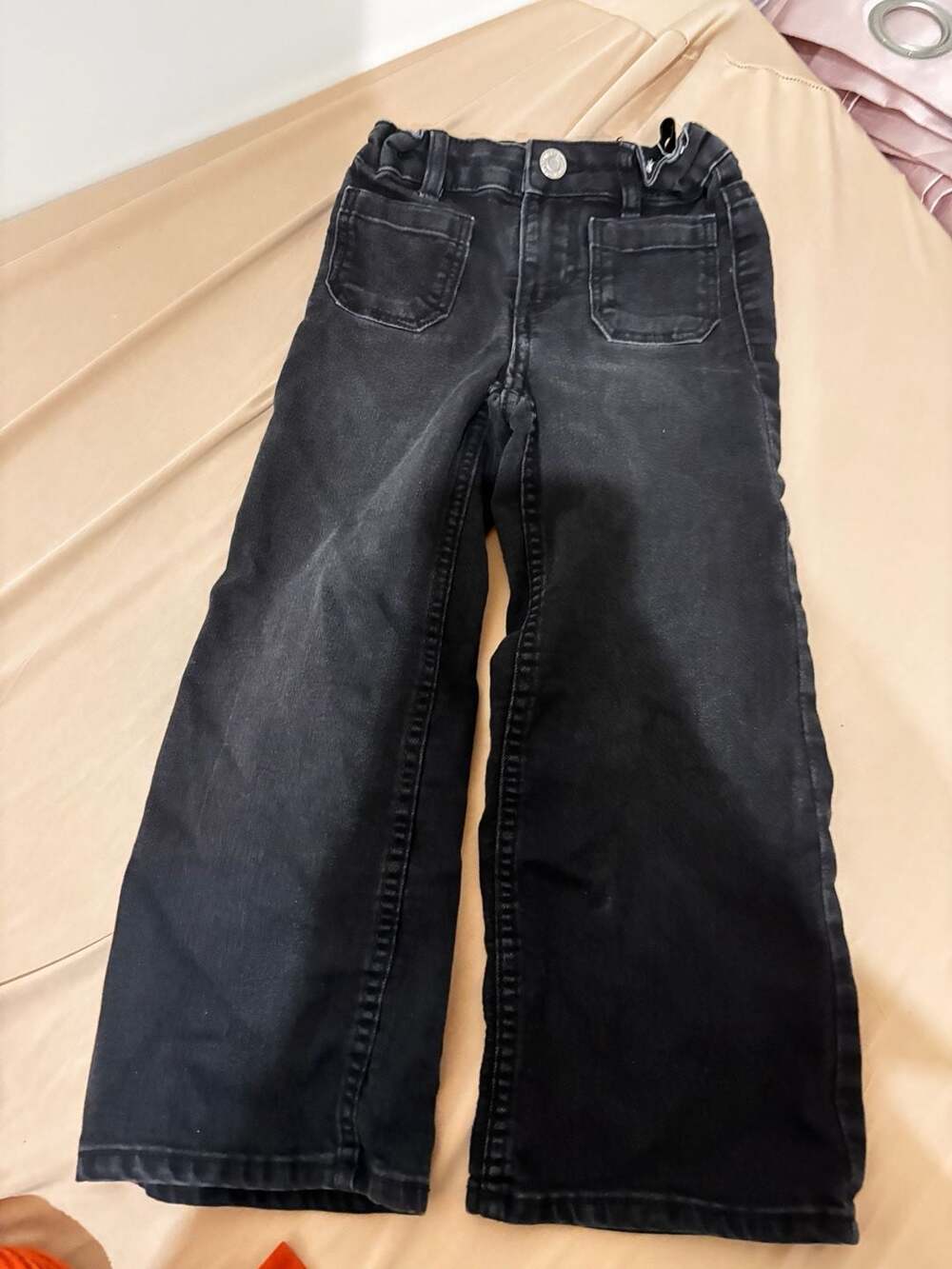 H&M Wide Leg Jeans Size 4T Black Denim Pants